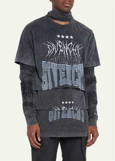 givenchy silk shirt men|givenchy graphic crewneck t shirt.